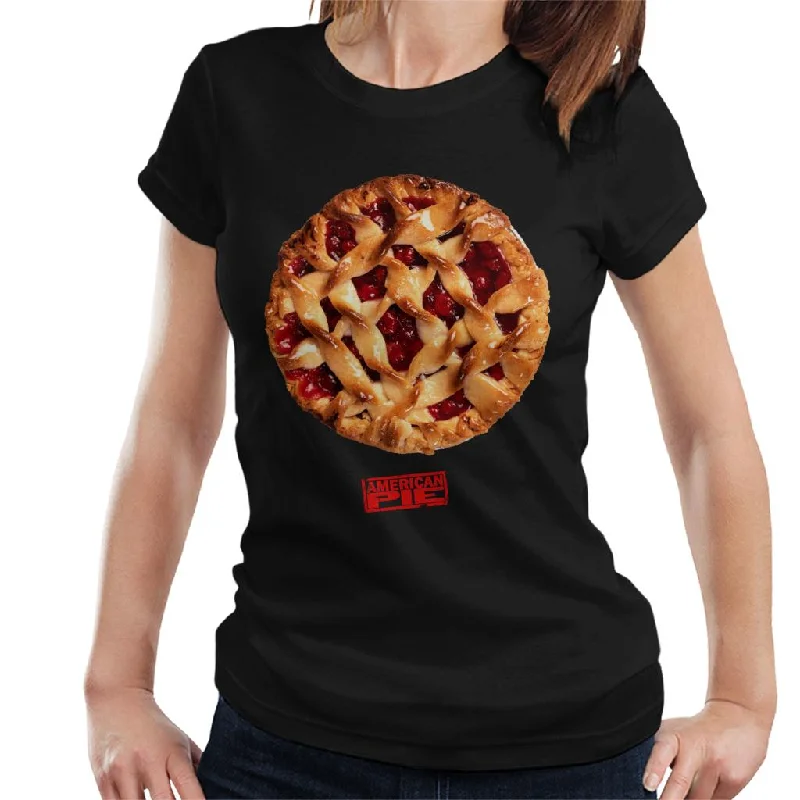 American Pie Freshly Baked Women's T-Shirt Houndstooth Herringbone Solid