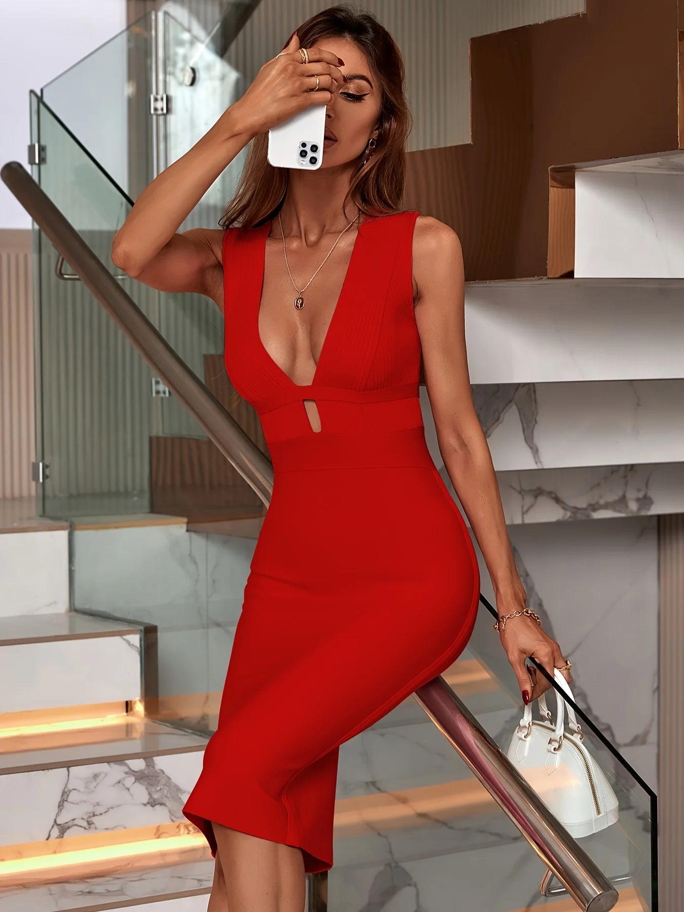 Red Bandage Dress Women Maxi Party Dress Bodycon Elegant Draped Sexy Evening Birthday Club Outfits Summer 2024 Tunics Satin smooth Red Bandage Dress Women Maxi Party Dress Bodycon Elegant Draped Sexy Evening Birthday Club Outfits Summer 2024 Tunics Satin smooth