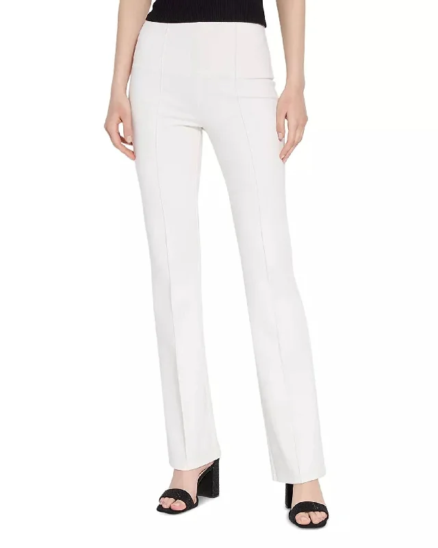 Elysse Ponte Pant In Chalk Comfortable Jogger Trousers