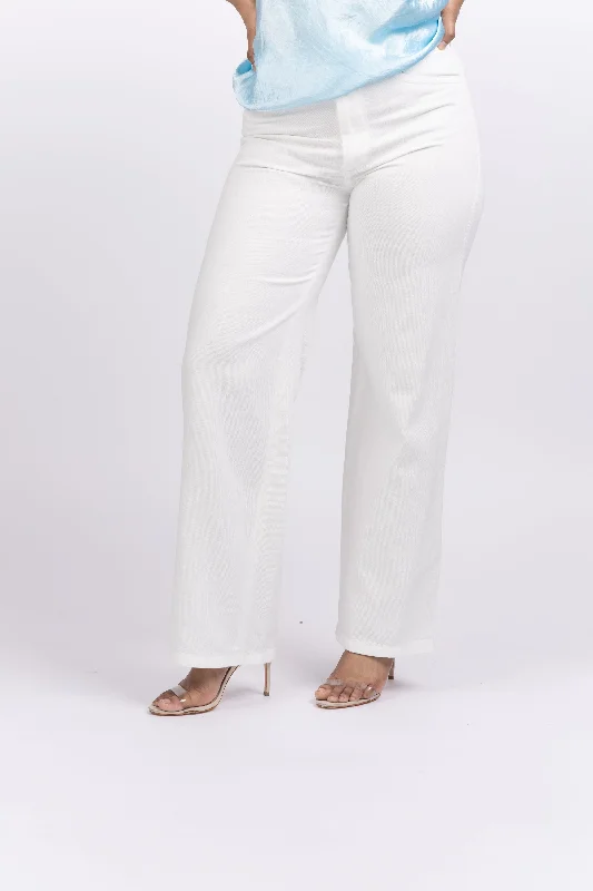 Vince High-Waist Washed Casual Pant Comfortable Wide-Leg Pants