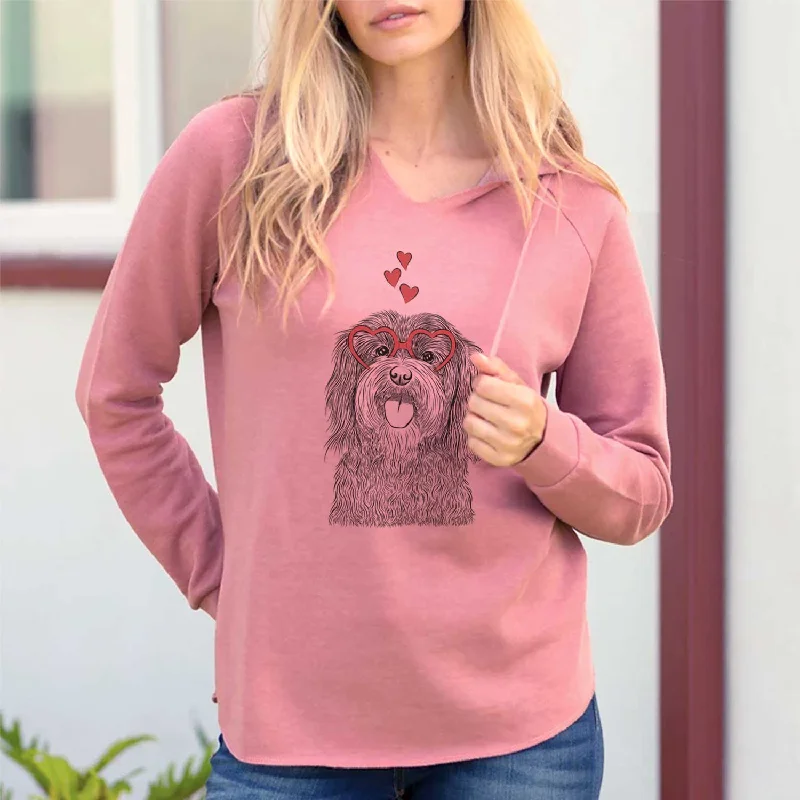 Valentine Sophie the Havanese - Cali Wave Hooded Sweatshirt Cotton Hoodie Fleece Lining Warmth Valentine Sophie the Havanese - Cali Wave Hooded Sweatshirt Cotton Hoodie Fleece Lining Warmth