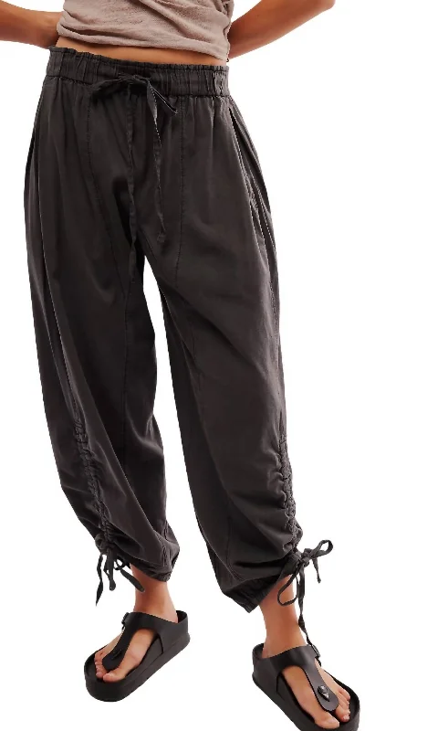 Hadley Poplin Pant In Black Trendy Velvet Pants