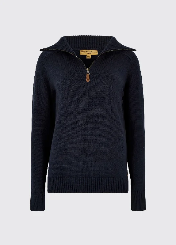Rosmead Sweater - Navy Spandex Rayon Corduroy