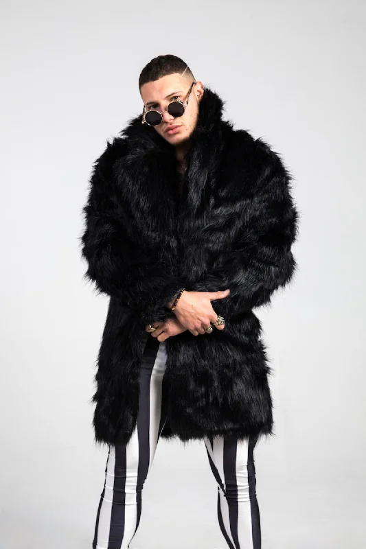 Black Fur Doof Jacket Lace Jacket Ribbed Jacket Sequined Jacket