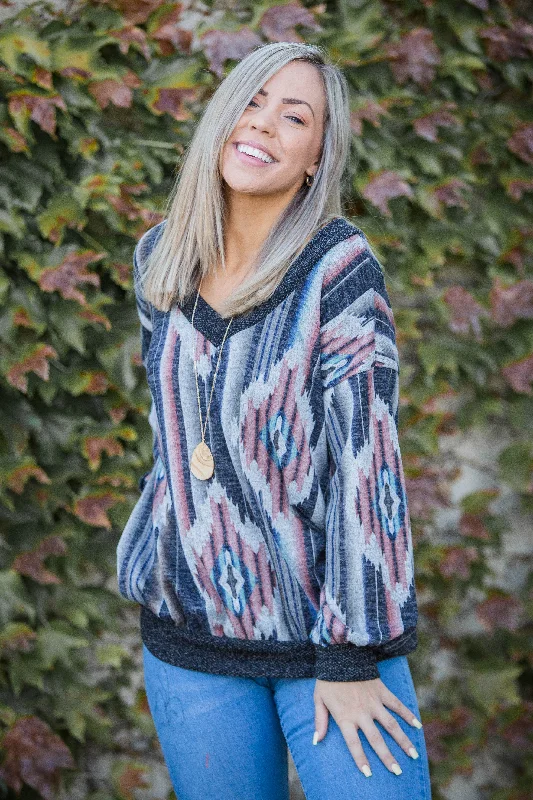 Dakota Dunes Pullover Kimono Neck Pullover