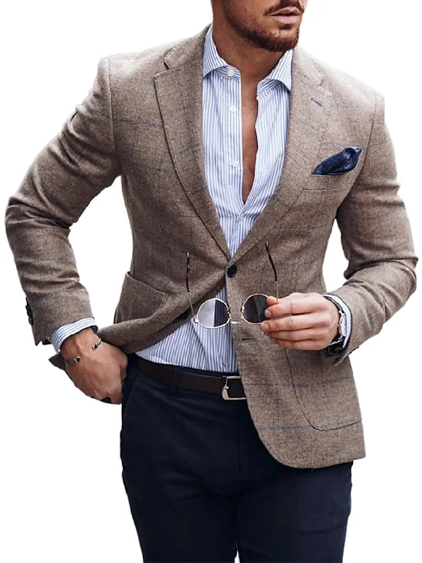 Men's Tailored Fit Single Breasted One-button Jacket Hoodie Zip-Up Jacket Button-Up Jacket Men's Tailored Fit Single Breasted One-button Jacket Hoodie Zip-Up Jacket Button-Up Jacket