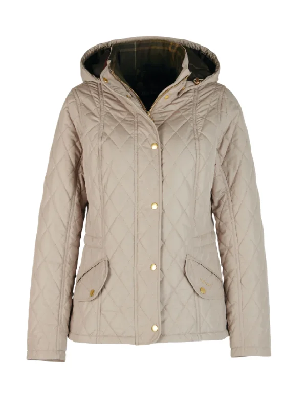 Ws Millfire Quilt Jacket Lt. Trench Denim Fabric Leather Fabric Suede Fabric