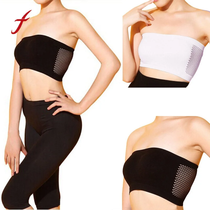 20192019 New Women Sexy Bra Boob Tubes Strapless Seamless Top Bandeau Boob Brassiere With Pads Off Shoulder Crop Tops Black Seamless Knitted Crochet 20192019 New Women Sexy Bra Boob Tubes Strapless Seamless Top Bandeau Boob Brassiere With Pads Off Shoulder Crop Tops Black Seamless Knitted Crochet